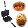 Japanese Non-Stick Taiyaki Fish-Shaped Bakeware Waffle Pan Maker 2 Molds Cake Baking Tools