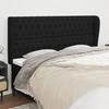 VidaXL Headboard with Ears Black 183x23x118-128 Cm Fabric3118308