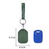 PU Leather Card Holder Keychain Key Ring Door Lock Access Tags ID Card Case Keychain Access Card Bag Key Tag Ring
