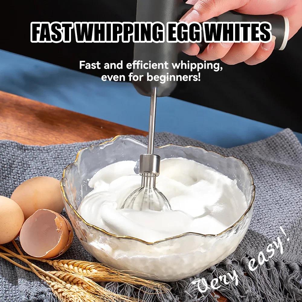 1 Electric Whisk Mixing Egg Whisk Cake Baking Handheld Mixer Automatic Whisk Kitchen Baking Cooking Tools