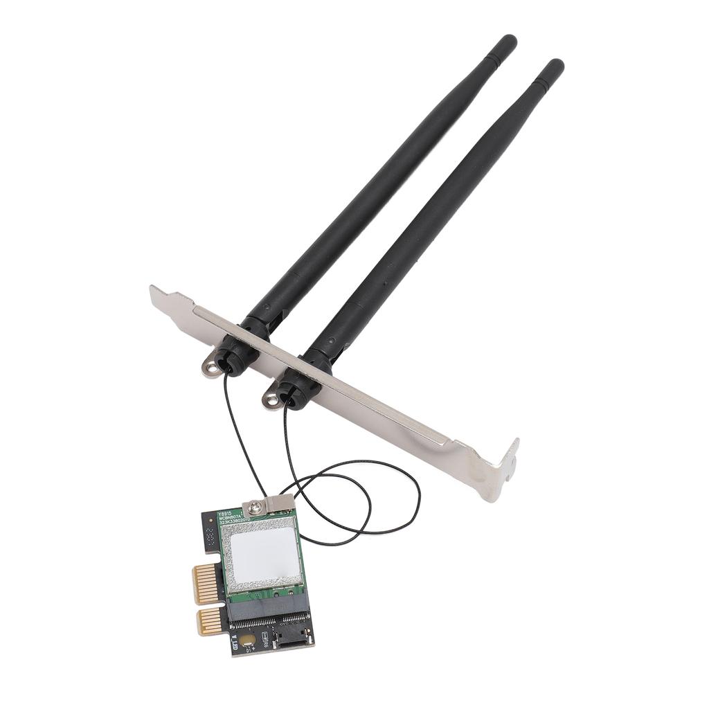 5G Network Card 2.4G 5G 867Mbps Dual Band 802.11AC BT4.1 Plug and Play PCIe WiFi Adapter Card for Win System Computer