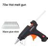 EU Plug 70W Hot Melt Glue Gun With 7MM Transparent Glue Stick Mini Gun Home Electric Heat Temperature Gun Repair Tool Special Stick Set