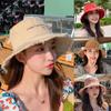 Solid Color Sunscreen Hats Breathable Bucket Hats Fashion Sun Hats Summer