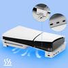 For PS5 Slim Horizontal Holder with Hub Base Stand Holder 1 Fast Charging&3 Date Transfer USB 2.0 Port for Playstation 5 Slim