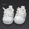 1 Pair Doll Shoes Mini Lace-Up Canvas Sneakers for 17cm Dolls Fingerboard Mini Finger Shoes Toy Accessory Realistic Design Creative Gift