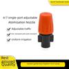 Adjustable 4/7 Orange Single-Outlet Atomizing Nozzle for Agricultural Irrigation Micro-Sprinkler and Humidification