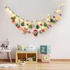 Triangle Flag Christmas Banner Coloured Hairball Christmas Tree Decoration  Christmas