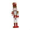 Nutcracker King Statue Sculpture Wood Figurine Desktop Ornament for Xmas