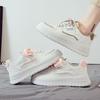 Popular Platform White Shoes Women's Spring 2025 New Fashion Versatile College Style Sports and Leisure Ins Single Shoes