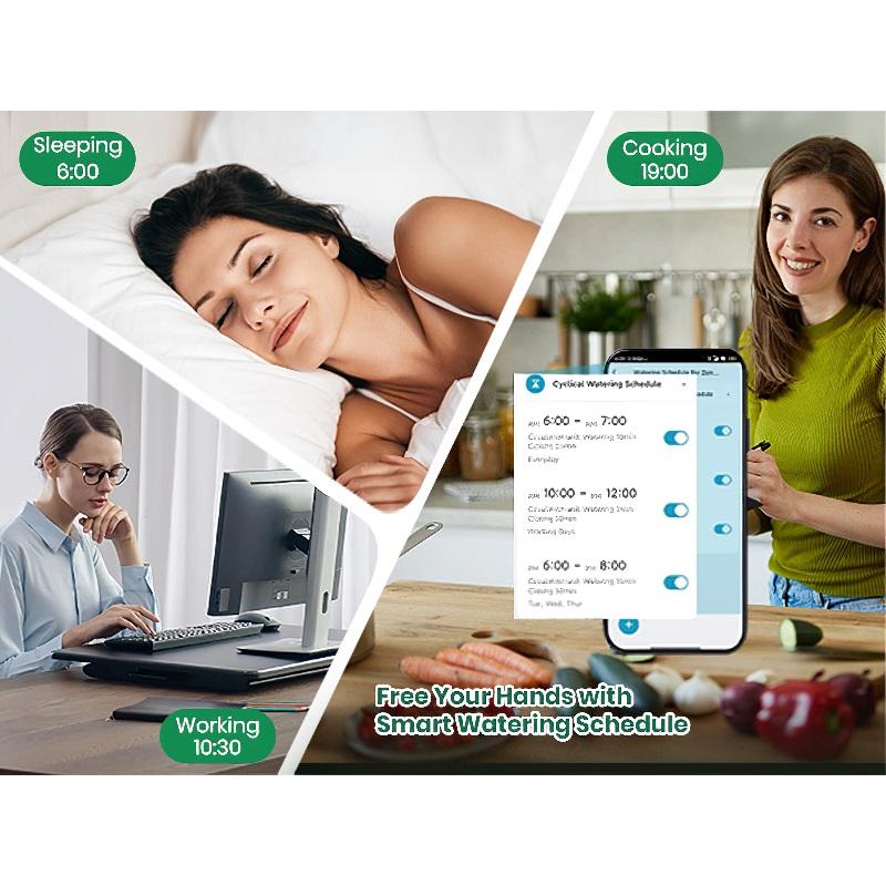 Garden Irrigation Watering System, Automatic Water Timer, Remote Sprinkler Programmer