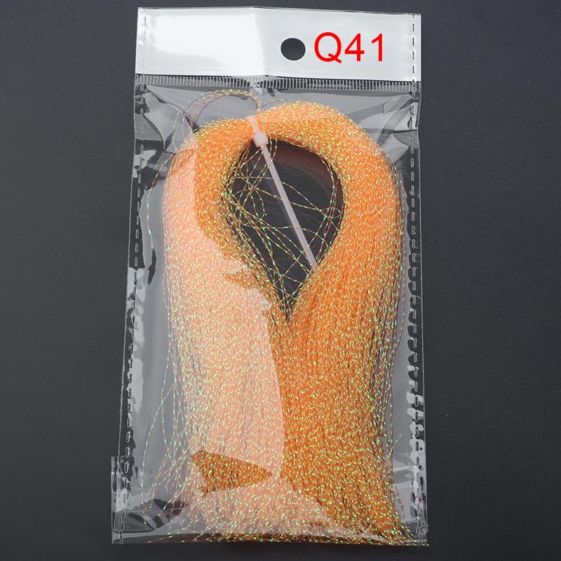 3Bundles 5g Flashabou Holographic Tinsel Fly Fishing Tying Crystal Flash String Jig Hook Lure Making Fishing Material