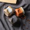 Creative Coffee Cup Coarse Pottery Water Cup Retro Supply Niche Ceramic Cup Japanese Ceramic Special-Shaped Cup