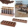 Wooden Wood Base Holder Multi-function Coffee Bean Can Storage Container Home Office