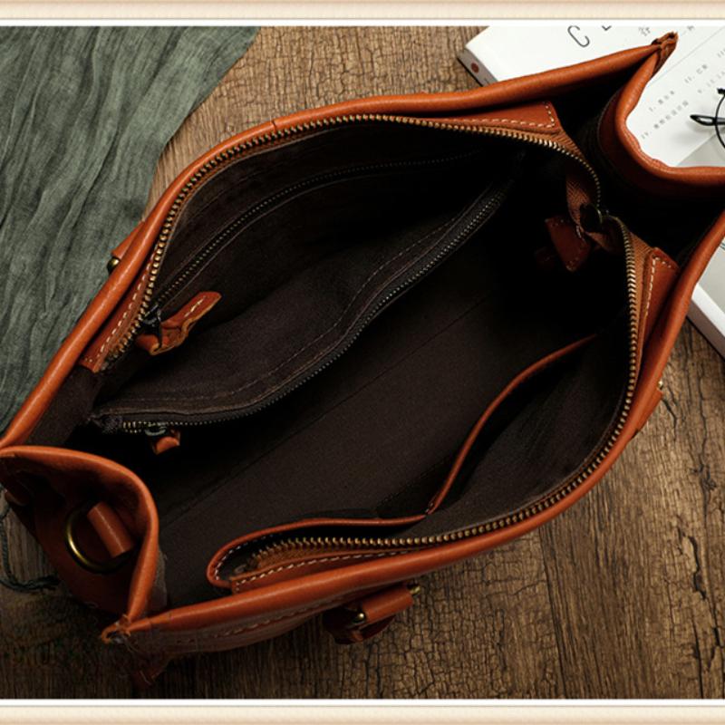 Johnature Genuine Leather Large Handbag Women Bag Natural Soft Cowhide Casual Tote Solid Color Simple Shoulder Bags