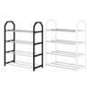 4-Tier Shoe Rack Versatile Storage Organizer Large Capacity Sturdy Construction Simple Installation Entryway Bedroom Shoe