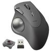 Elecom Wireless Trackball Mouse IST Wireless 2.4GHz Thumb Operation 36mm Ball Artificial Ruby Support 5 Buttons Windows Mac Chromebook Black M-IT10DRB