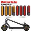 4pcs Front Rear Wheels Cover Tyre Hubs CAP Protective Shells Reflective Stickers for M365 Pro 2 Electric Scooter