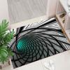 3D Three-dimensional Crystal Velvet Floor Mat Cartoon Vertigo Carpet Home Bedroom Living Room Door Mat Bathroom Non-slip Foot Mat