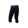 Pro Letter Print Quick-Dry Three-Quarter Sports Tights Men Bottoms Black 586931-010