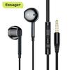 Essager Wired Headphones With Microphone 3.5mm In Ear Earphone For Xiaomi Redmi Samsung Computer PC Tablets Smartphone Headset