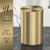 Stainless Steel Swing Lid Trash Can for Home and Kitchen, Light Luxury Design for Bathroom and Living Room.