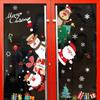 Cartoon Christmas Window Glass Stickers 2025 Christmas Decoration for Home Living Room Wall Decor 2025 Happy New Year Stickers