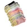 New Women's Autumn Candy Color Cotton Boat Socks - Breathable, Short Style