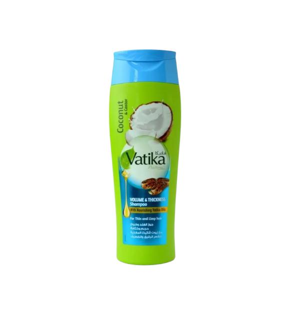 Dabur Vatika Shampoo Voluminous and Thick Hair with Coconut, Castor Oil and Henna, 400 Ml