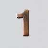 1 PC Waterproof Bronze ABS Plastic Numeral  Room Number Digits Sticker Address Sign Door Plates