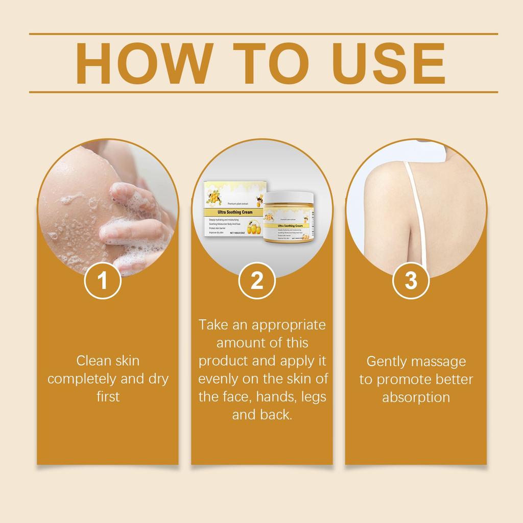 Honey Soothing Cream Moisturizing And Soothing Skin Gentle And Smooth Care Honey Soothing Cream