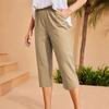 Women's Summer Pocket High Waist Solid Colour Casual Pants