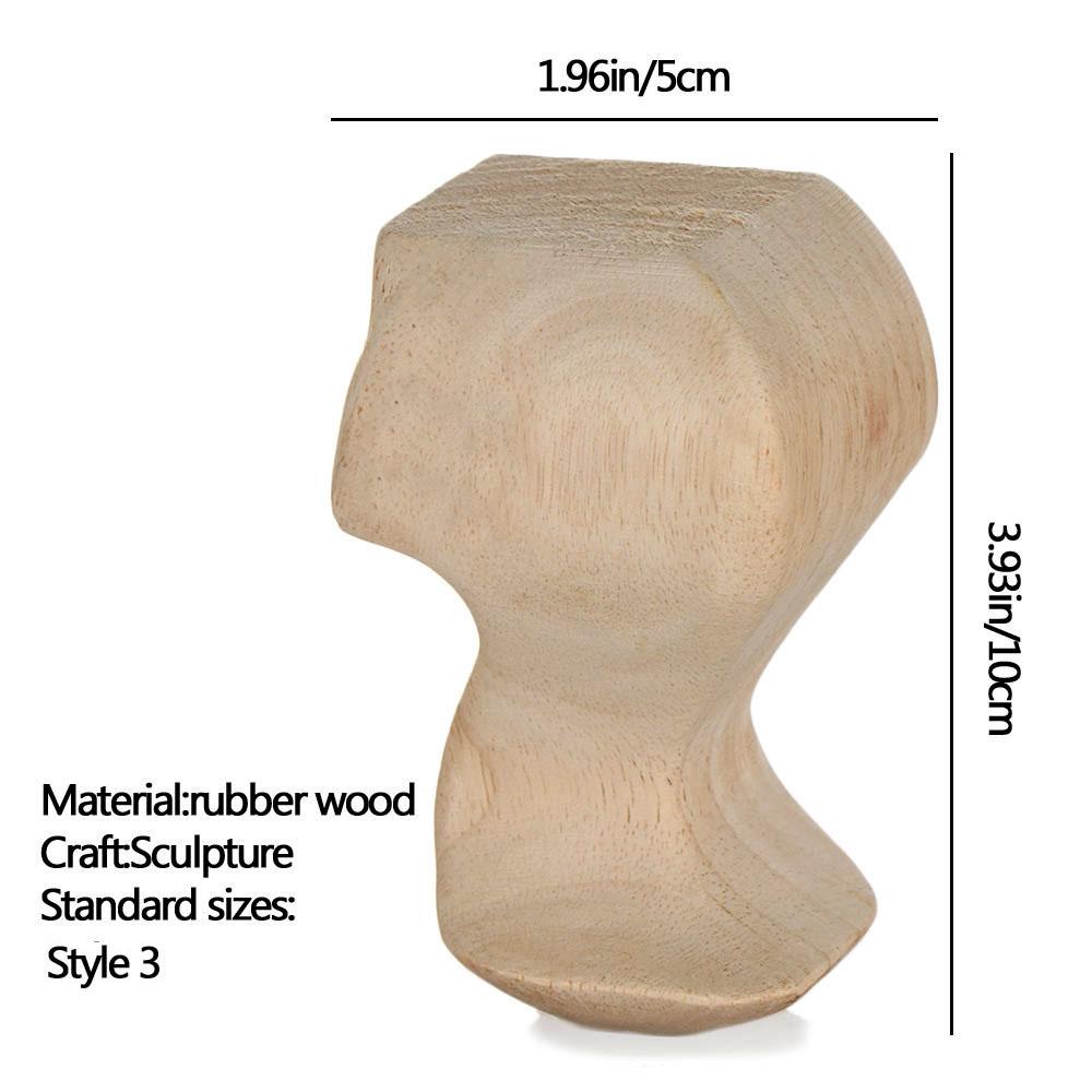 European Style Accessories Furniture Foot Legs Vintage Wood Carved Cabinet Seat Feets Home Decor