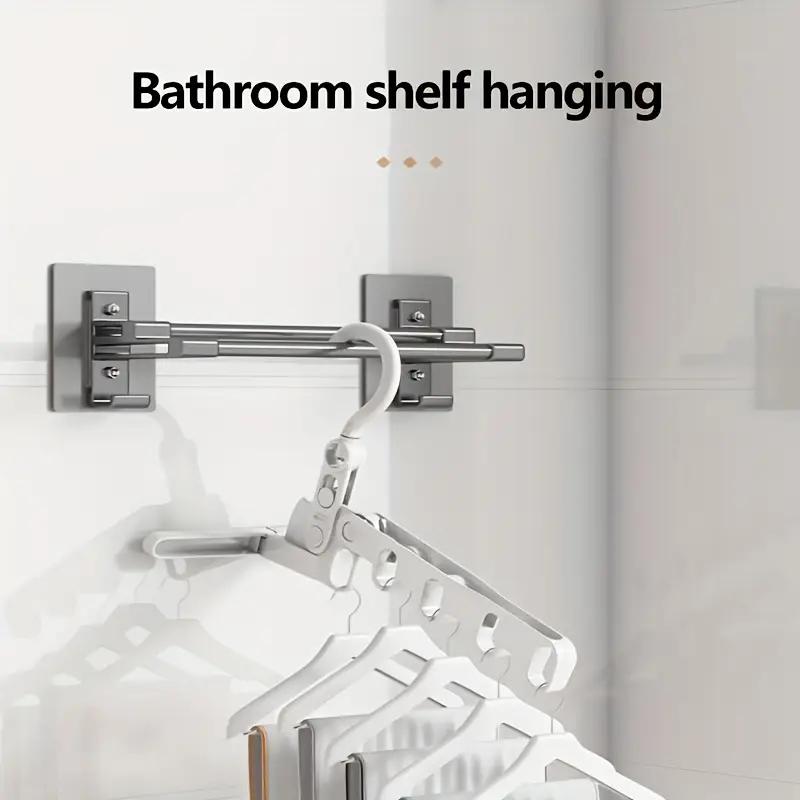 Portable Foldable Travel Hanger Folding Clothes Drying Rack Travel Hangers Hanging Rack with 5 Holes for Hotel Camping Travel