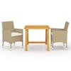 Day and Night - Day and Night Beige 3-Piece Garden Dining Set