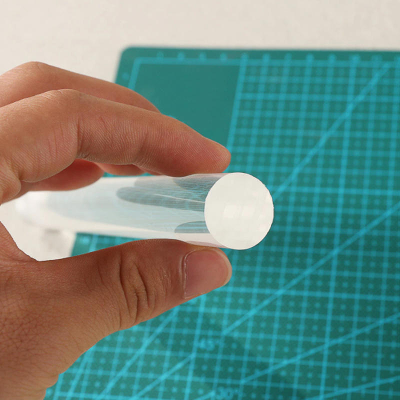 2PCS Clear Acrylic Rolling Pin Solid Clay Round Tube Roller Clear Clay Rolling Pins for Diy Art Craft