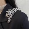 Sense Of Diamond Setting, Oil Drop Tiger Brooch, Personality Design, Suit Pin, Fashion Temperament Corsage