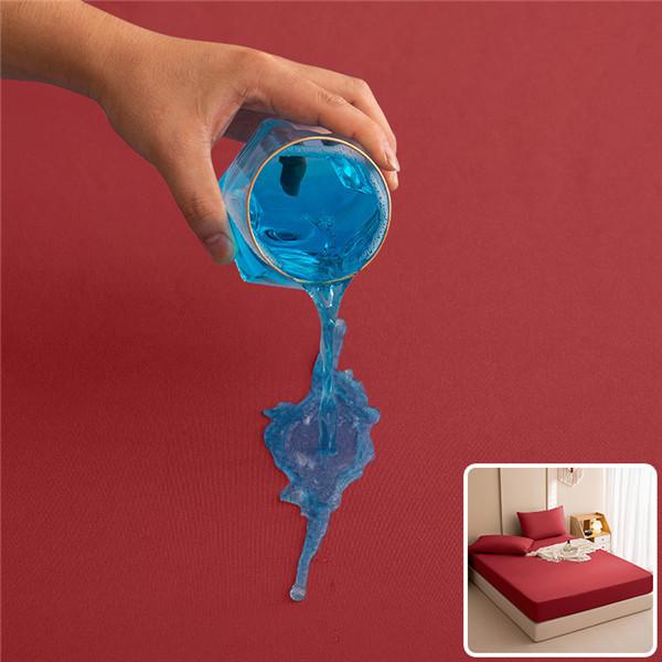 Elastic Band Fitted Bed Sheet Waterproof Bed Mattress Protector Pad Bed Double Couple Bedspread Multi Size Bed Sheet