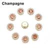 Apparel Sewing Sparkling Flower-shaped Clothes Decoration Rhinestone Buttons Crystal Glass Stone