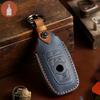 Leather Car Key Case Cover Fob Keychain Accessories for BMW Series 3 F30 F10 F18 F22 F01 X3 X4 F06 F02 M3 M5 Keyring Holder Bag