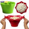 1pcs Foldable Red Silicone Silicone Popcorn High Quality Kitchen Easy Tools DIY Popcorn Bucket Bowl Maker Popcorn Microwave2023
