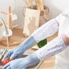 Rubber Dish Washing Gloves Waterproof Elastic Cuffs Housework Gloves Latex Long Sleeve Winter Cleaning Gloves