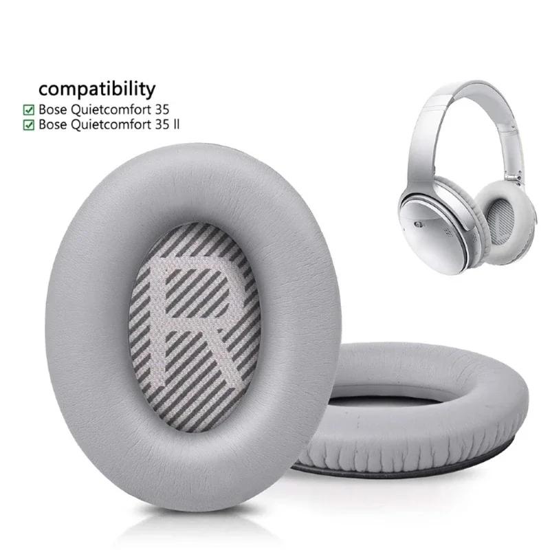 Replacement Earpads for BOSE QC35 for QuietComfort 35 & 35 II Headphones Memory Foam Ear Cushions High Quality with Crowbar