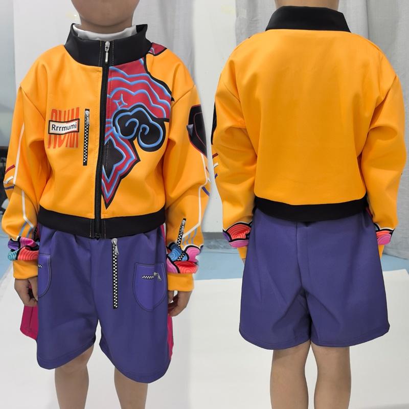 K-Pop Rumi Zoey Mira Demon Hunters Cosplay Costume for Girl Halloween Stage 3D Printed Pattern Role Play Clothes