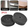 2Pcs Anti-clogging 3-inch Tool Polishing Wheel Fiber Buffing Wheel Nylon Polisher Pad Bench Grinder