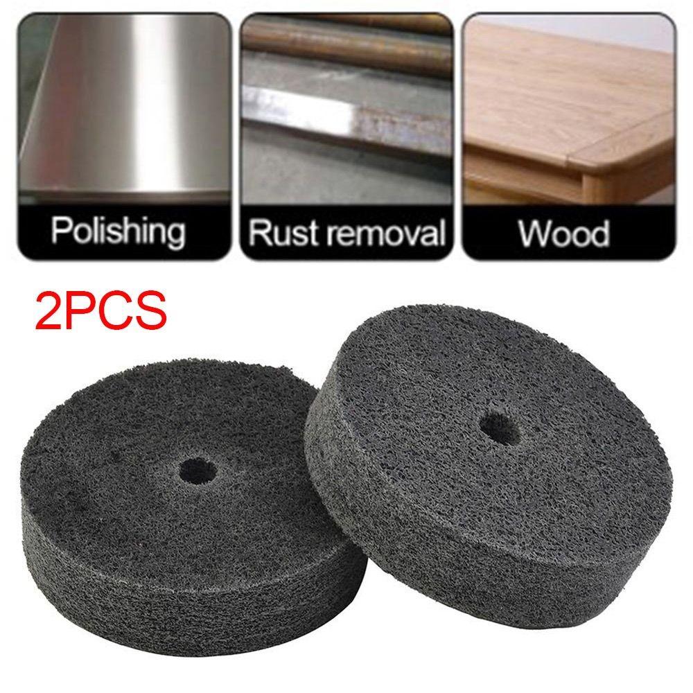 Anti-clogging 3-inch Grinding Bench Grinder Nylon Polisher Pad Polishing Wheel Fiber Buffing Wheel