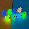 20Pcs Mini Duck Glow-in-the-dark Resin Duck Ornaments Adorable Duck Sculptures for Garden Home Party Decoration