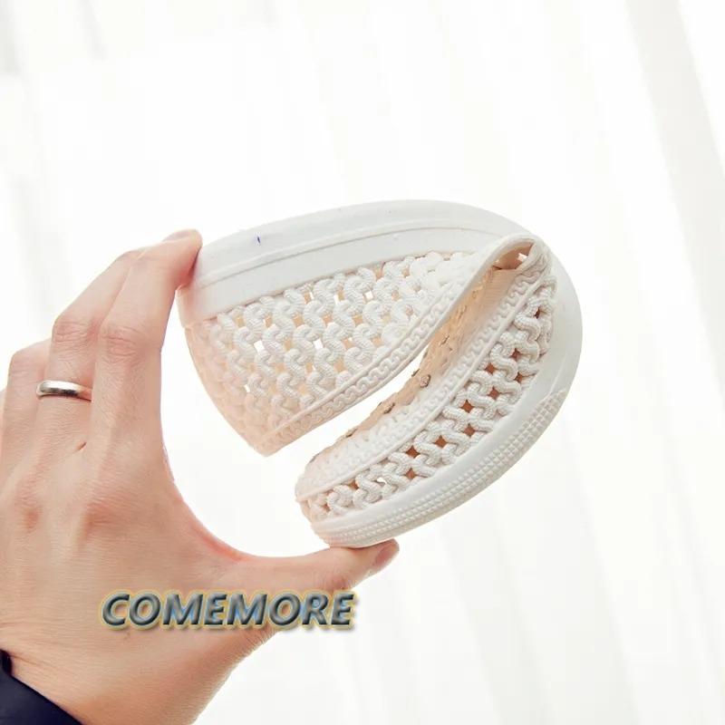 Fashion Flat Shoes Women Hollow Out Slip On Casual Nurse Shoes Summer Loafers Female Sandals Shallow Beach Breathable Classic Round Head