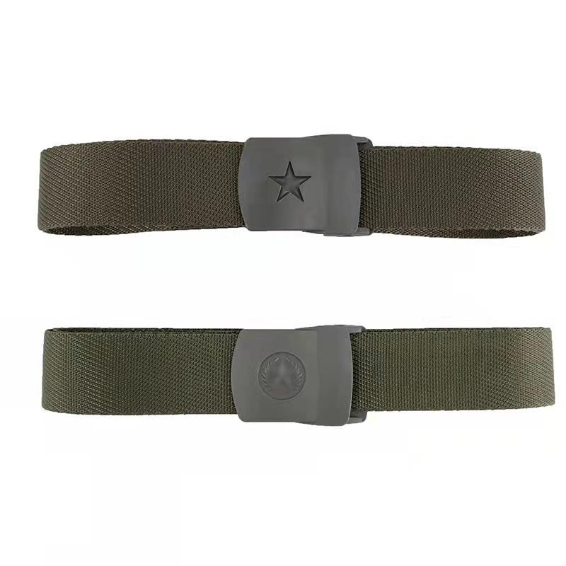 Military Training Braided Tactical Belt In Thickened Army Gray