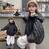 Girls' Solid Color Winter Coat 2024 – Simple, Thick Cotton for Small To Medium Children