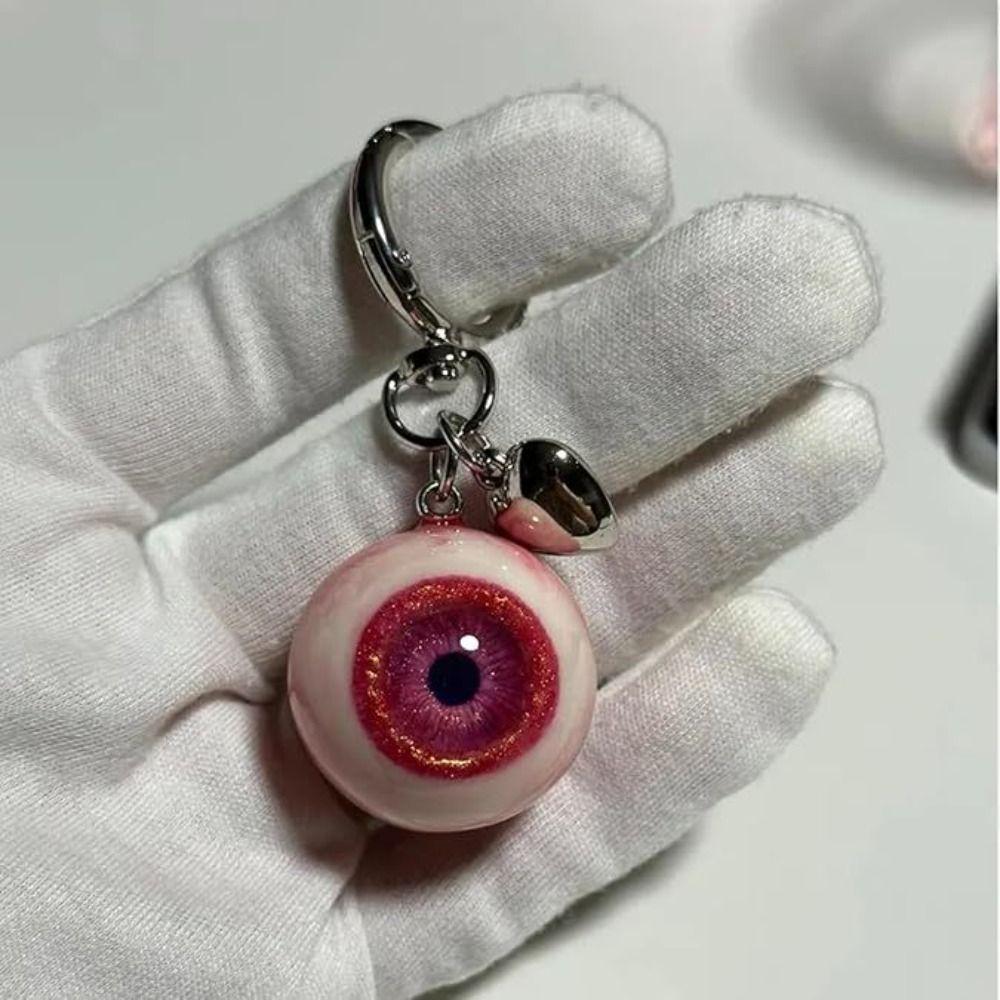 Resin Material Gothic Eye Keychain Goth Style Eye Keychain Halloween Eyes Keychain Purse Charms